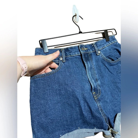 Everlane The Way High‎ Denim Short Size 28 - Picture 6 of 7
